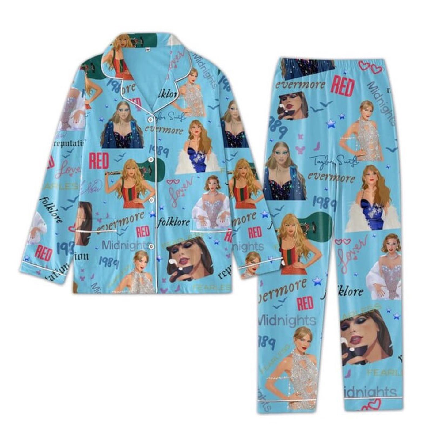 Get Cozy with Swiftiee Album Pajamas Set – Taylor Taylor Version Shop Now!