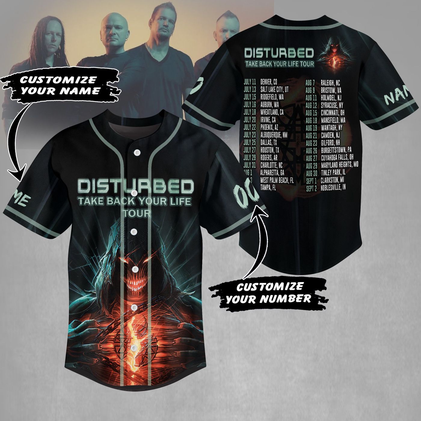 Take Back Your Life Tour Baseball Jersey For Men Women And Kids Gift