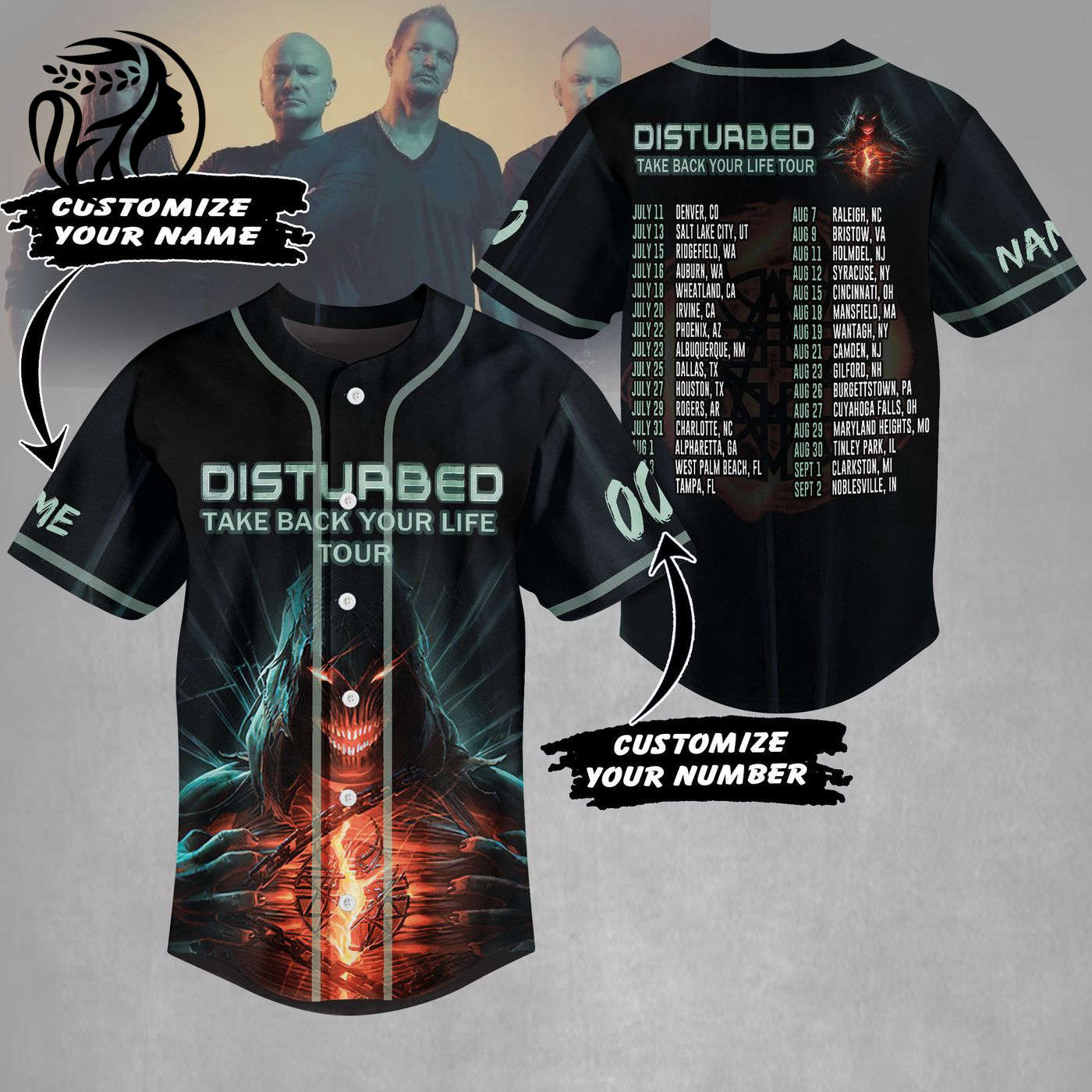 Take Back Your Life Tour Baseball Jersey For Men Women And Kids Gift
