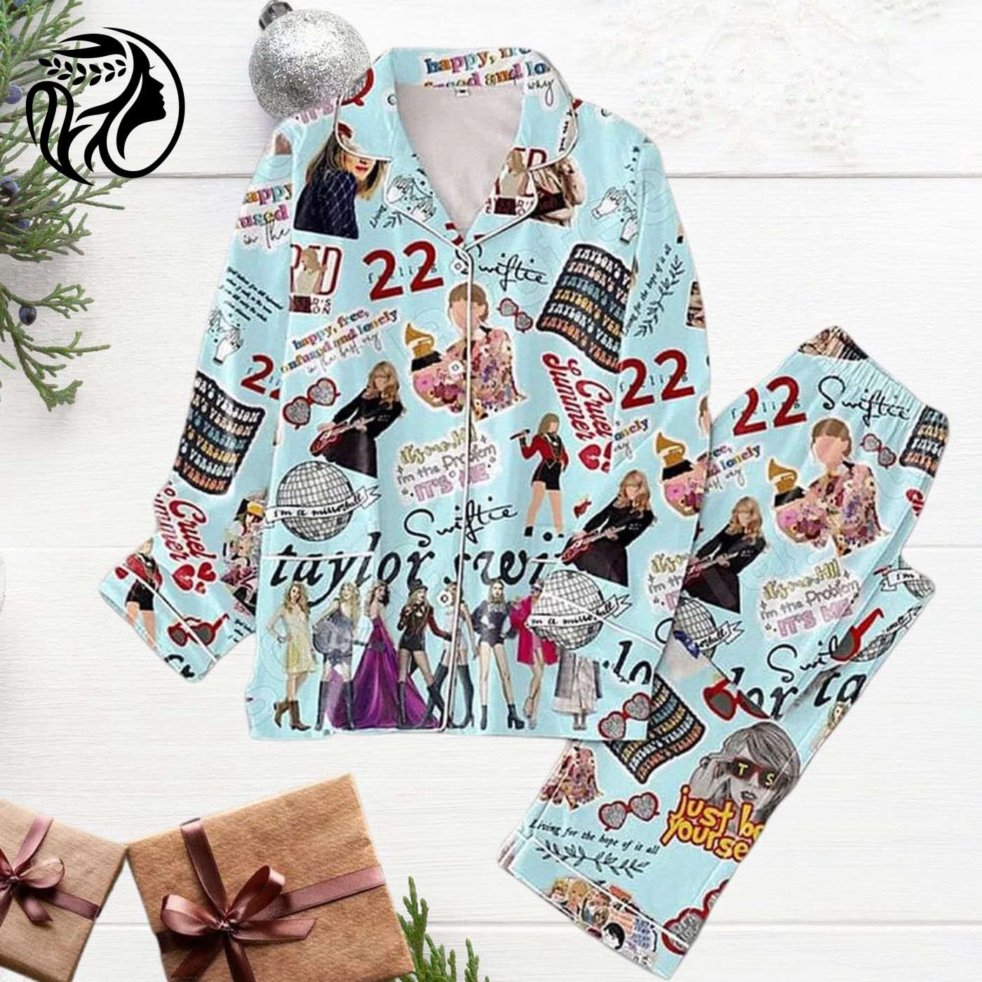 Taylor All Album Pajamas Set: Explore TS Eras in 3D Fashion!