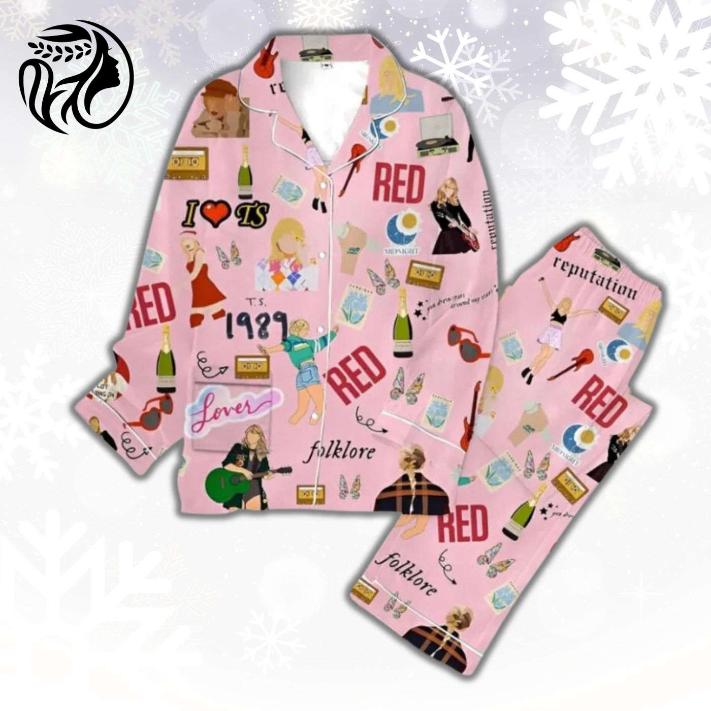 Stylish Taylor Christmas Pajamas Set: Perfect Party Attire for Swiftt s Fans!