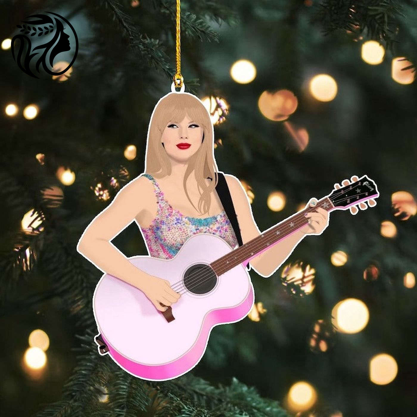 Taylor Guitar & Eras Tour Ornaments: Swiftie Christmas Europe 2024 & 2023 Christmas Ornament