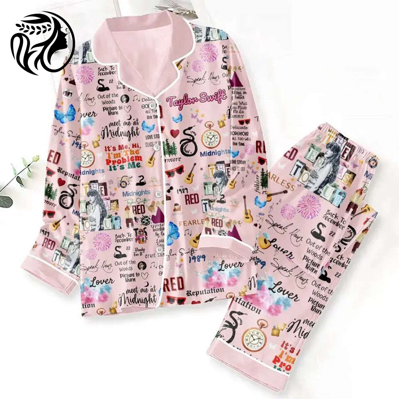 Stylish Taylor Pink Pajamas Set – Exclusive Taylor Version Tour Collection