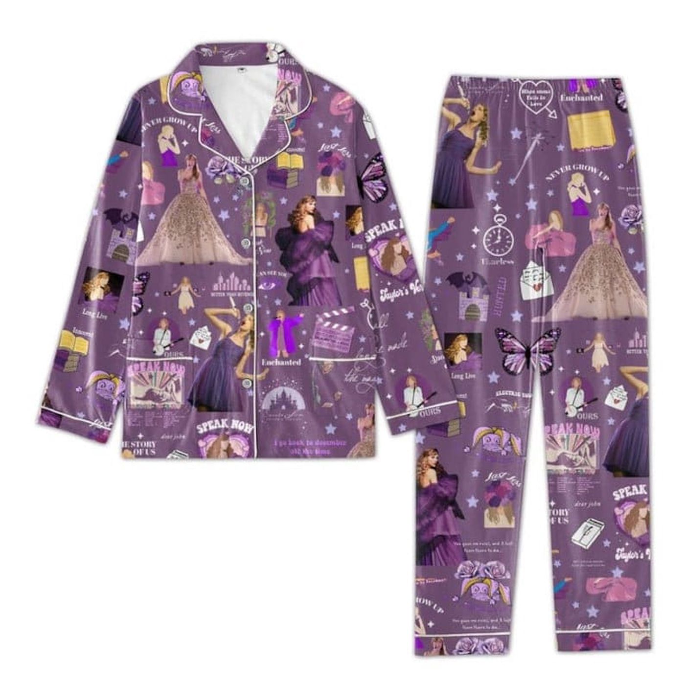 Taylor Speak Now & taylor version Kid Pajamas Set: Stylish Sleepwear with Taylor Swift s Signature Touch! Taylor Speak Now & taylor version Kid Pajamas Set: Stylish Sleepwear with Taylor Swift s Signature Touch!