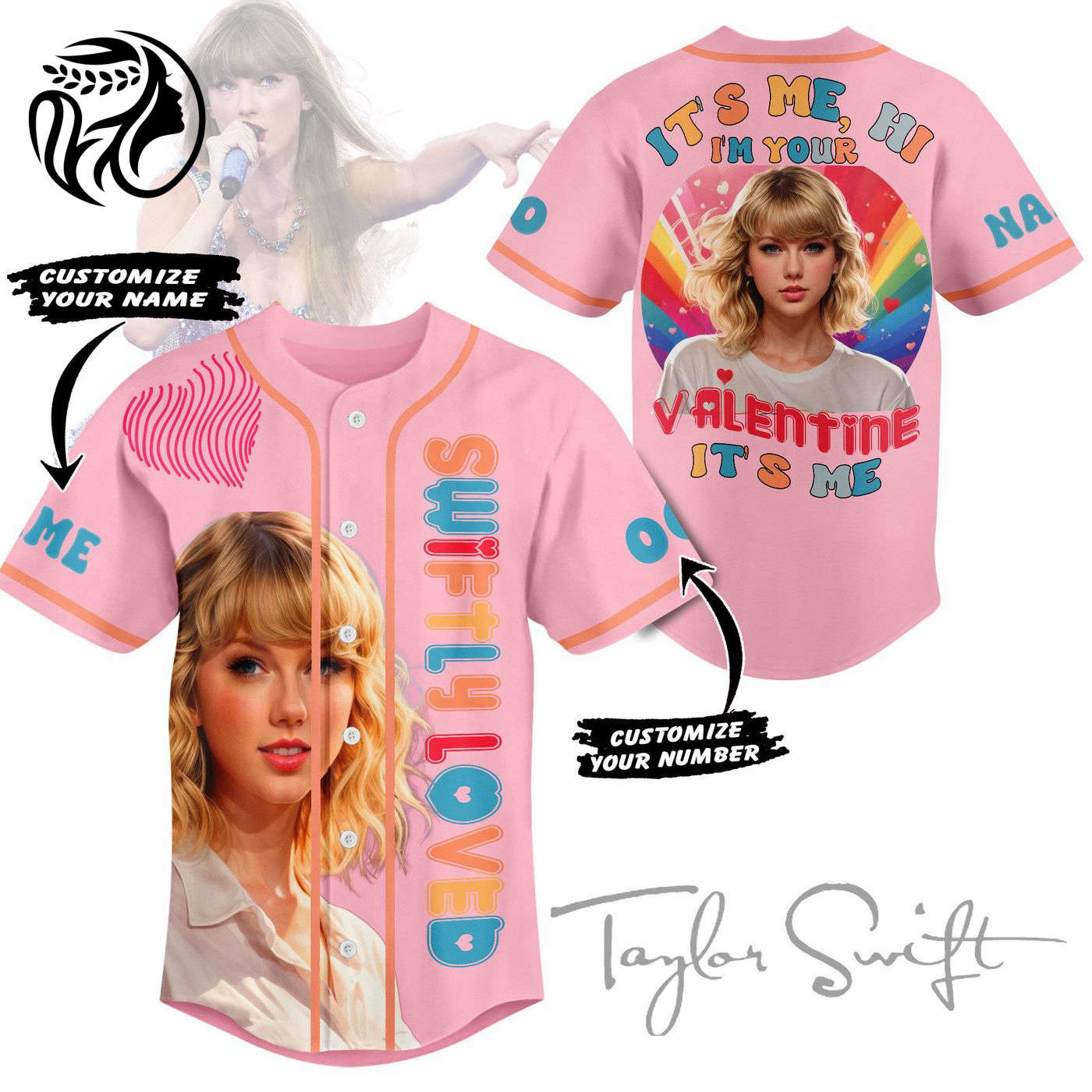Taylor Swift Baseball Jersey For Men Women And Kids Gift
