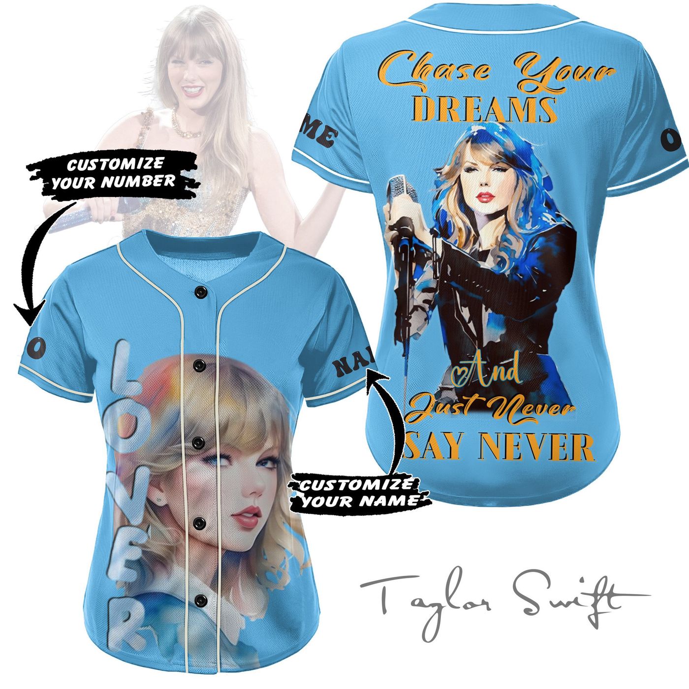 Taylor Swift Baseball Jersey For Men Women And Kids Gift