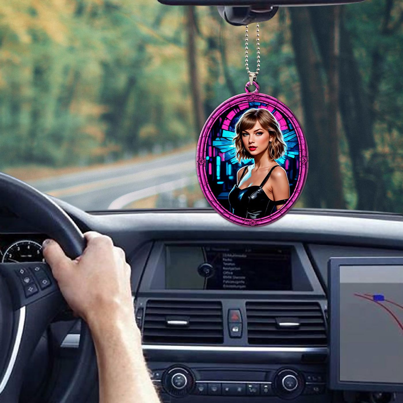 Taylor Swift Custom Shape 1-sided Acrylic Car Ornament – Gift for Christmas Day