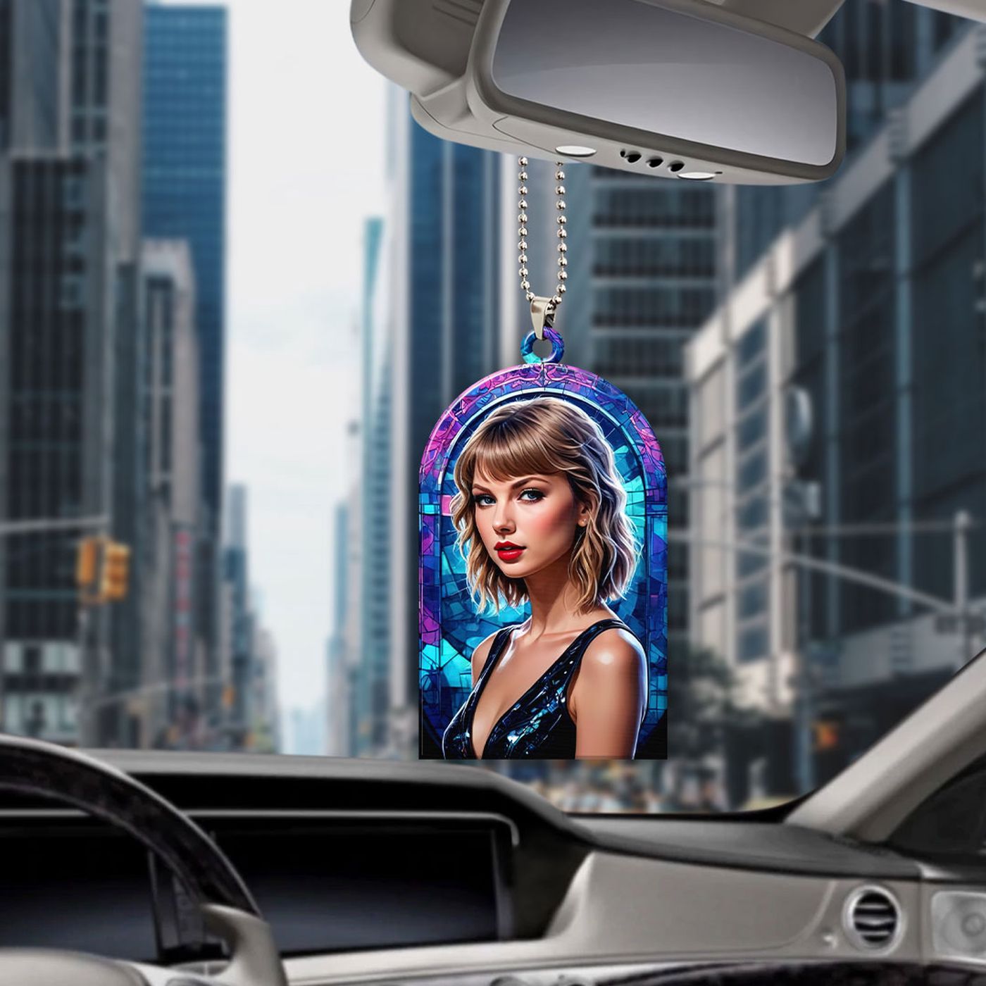 Taylor Swift Custom Shape 1-sided Acrylic Car Ornament – Gift for Christmas Day
