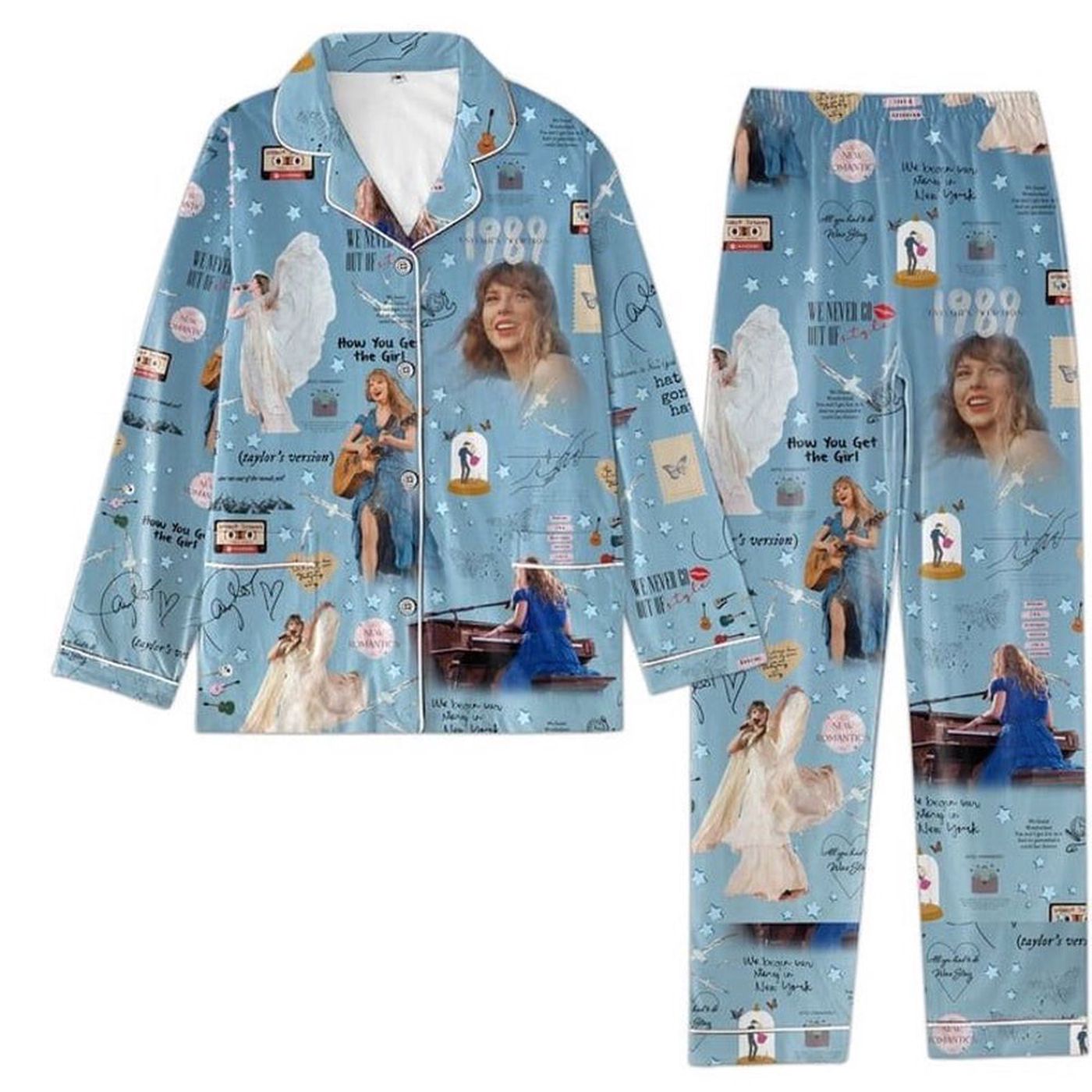 Taylorr 1989 Pajamas Set: TS Pjs Eras Tour Collection – Taylor Version Sleep in Style!