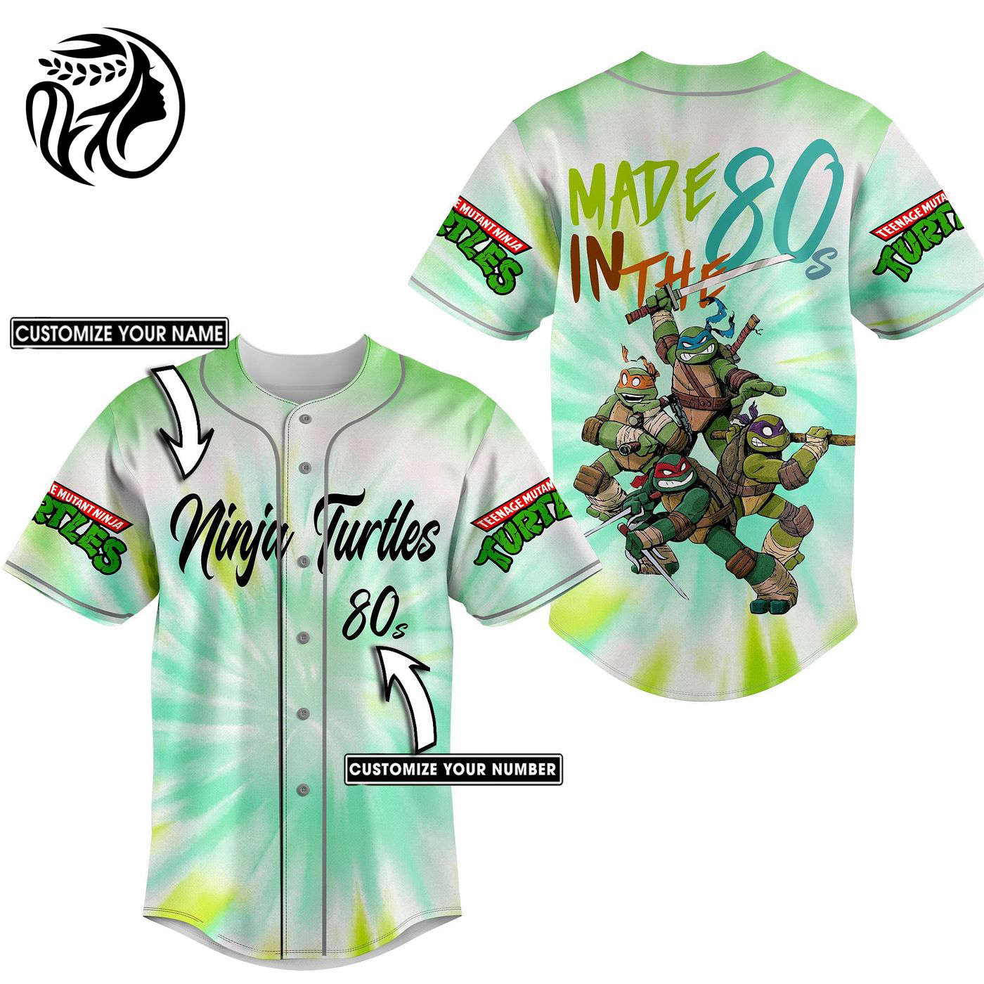 Teenage Mutant Ninja Turtles Baseball Jersey For Men Women And Kids Gift