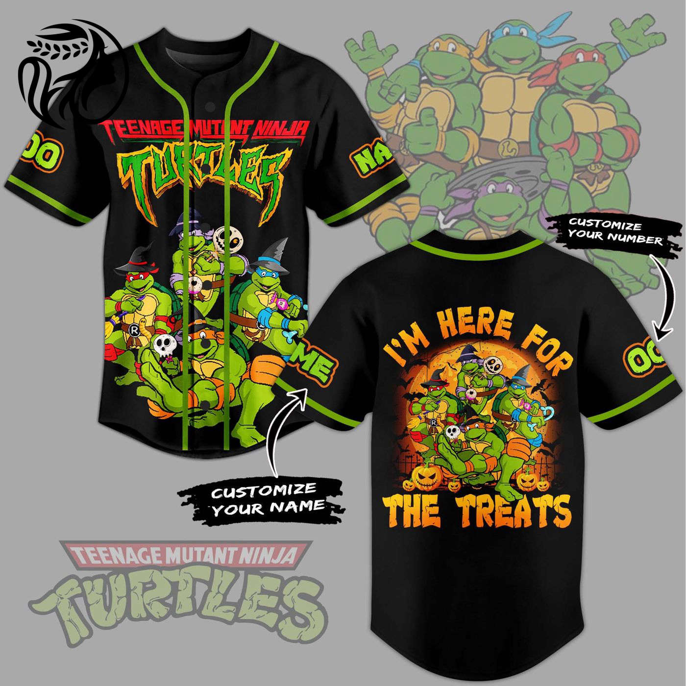 Teenage Mutant Ninja Turtles Baseball Jersey For Men Women And Kids Gift