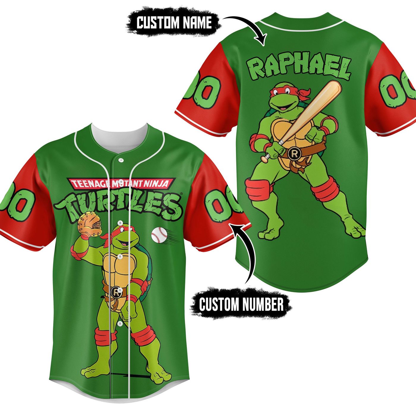 Teenage Mutant Ninja Turtles Baseball Jersey For Men Women And Kids Gift