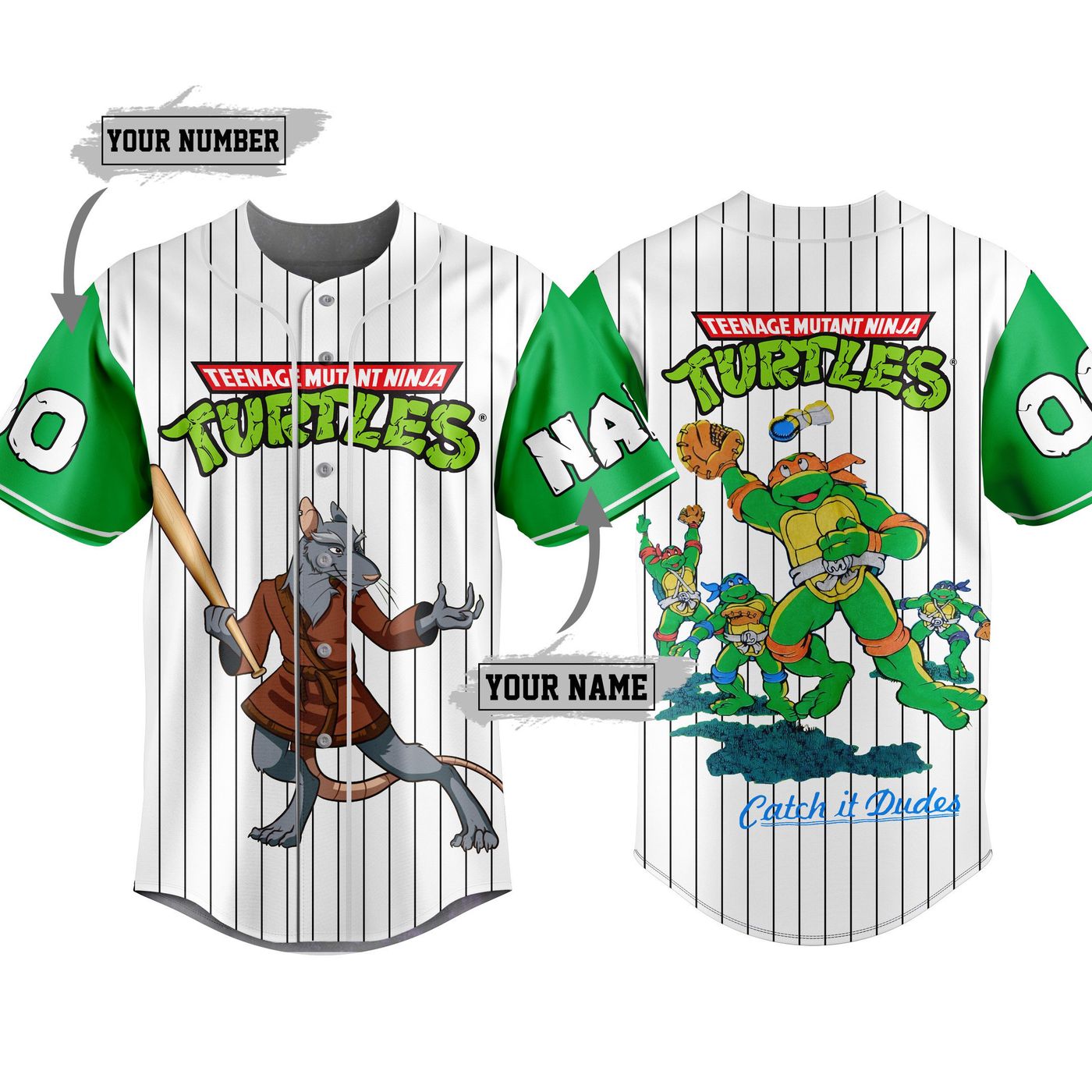 Teenage Mutant Ninja Turtles Baseball Jersey For Men Women And Kids Gift