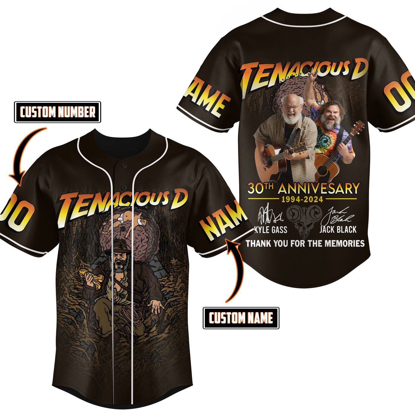 Tenacious D Baseball Jersey For Men Women And Kids Gift