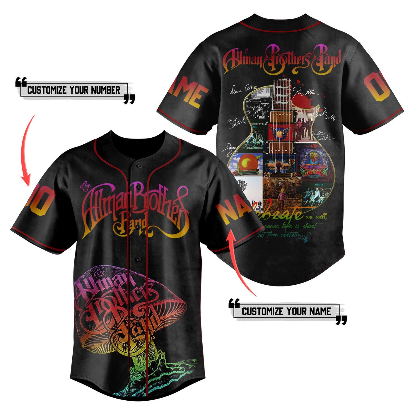 The Allman Brothers Band Baseball Jersey For Men Women And Kids Gift