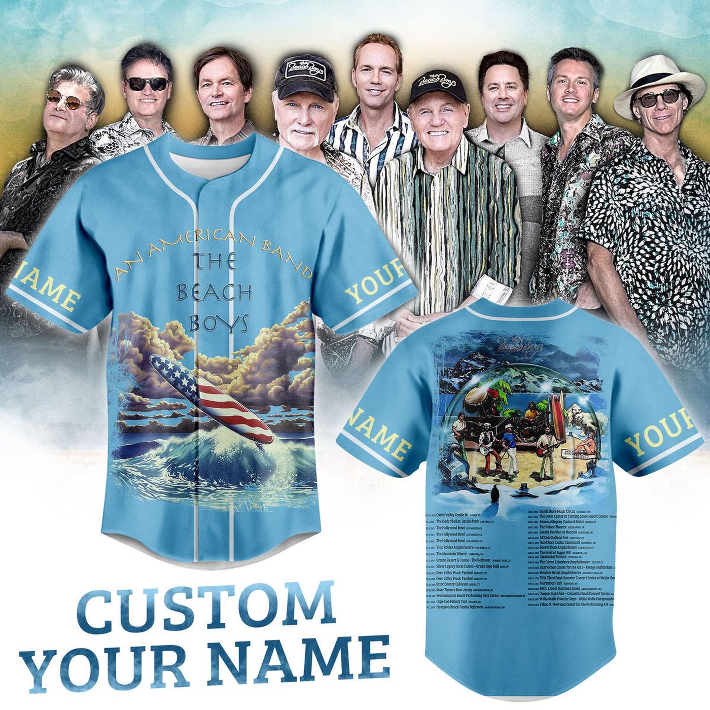 The Beach Boys Baseball Jersey For Men Women And Kids Gift