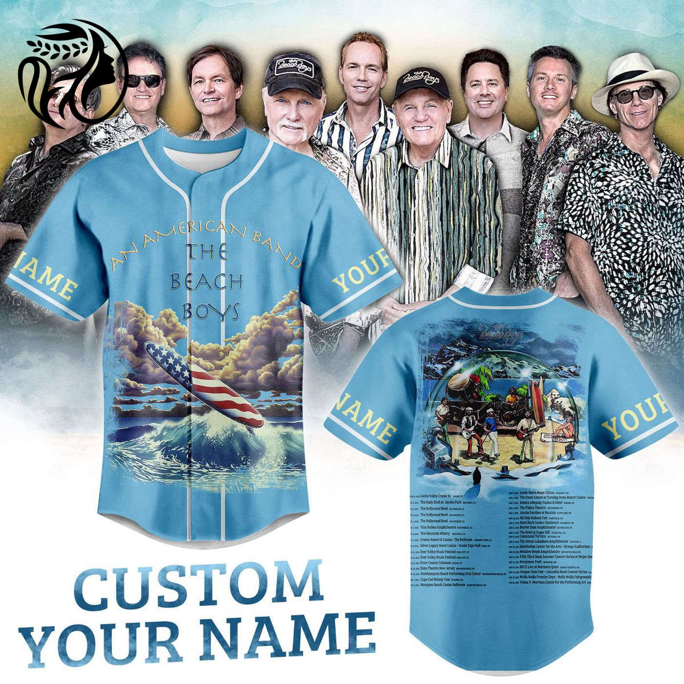The Beach Boys Baseball Jersey For Men Women And Kids Gift