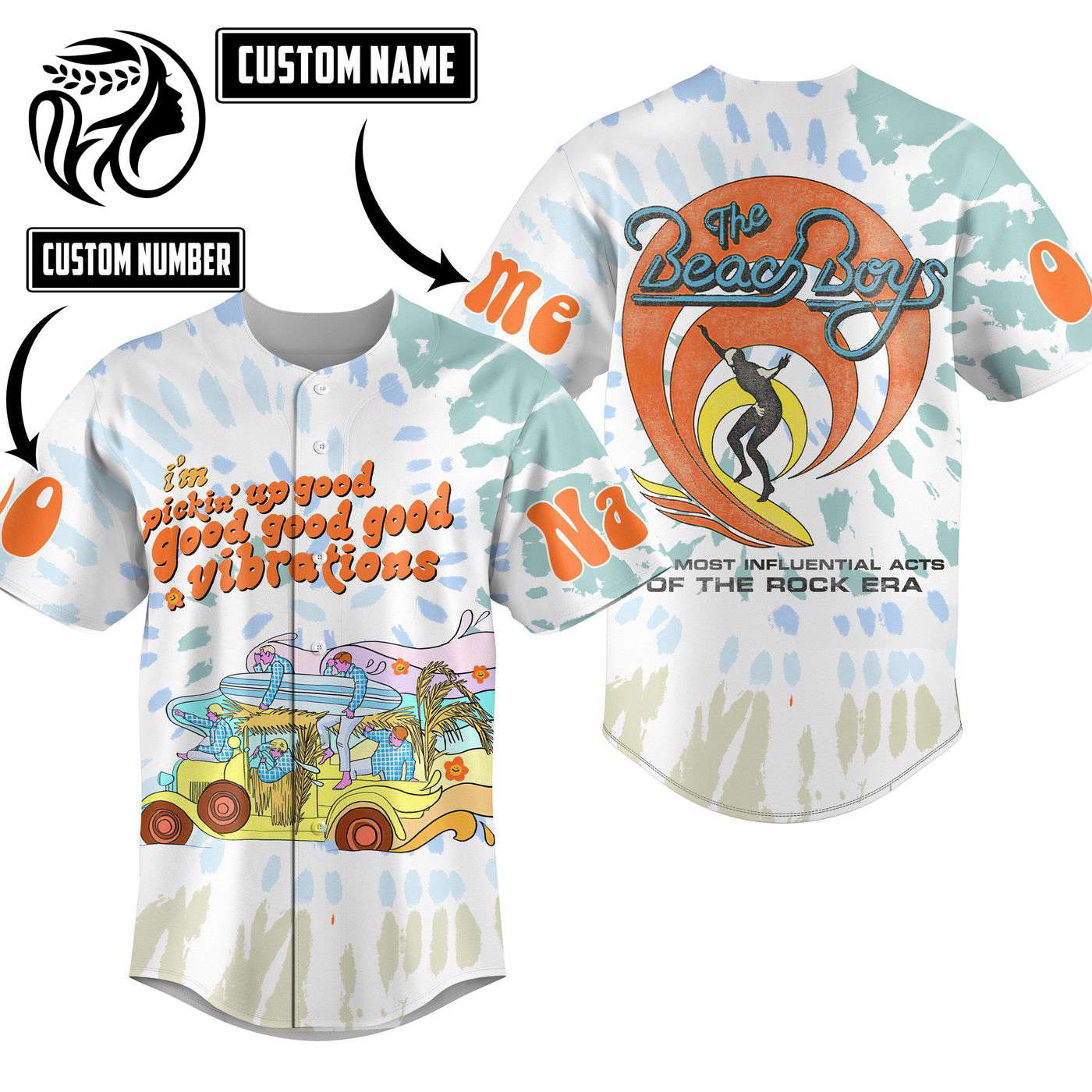 The Beach Boys Baseball Jersey For Men Women And Kids Gift