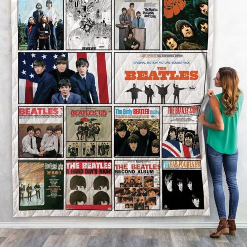 The Beatles Gift Quilt Blanket: Cozy Up with Iconic Band Art – Limited Edition Music-inspired Bedding