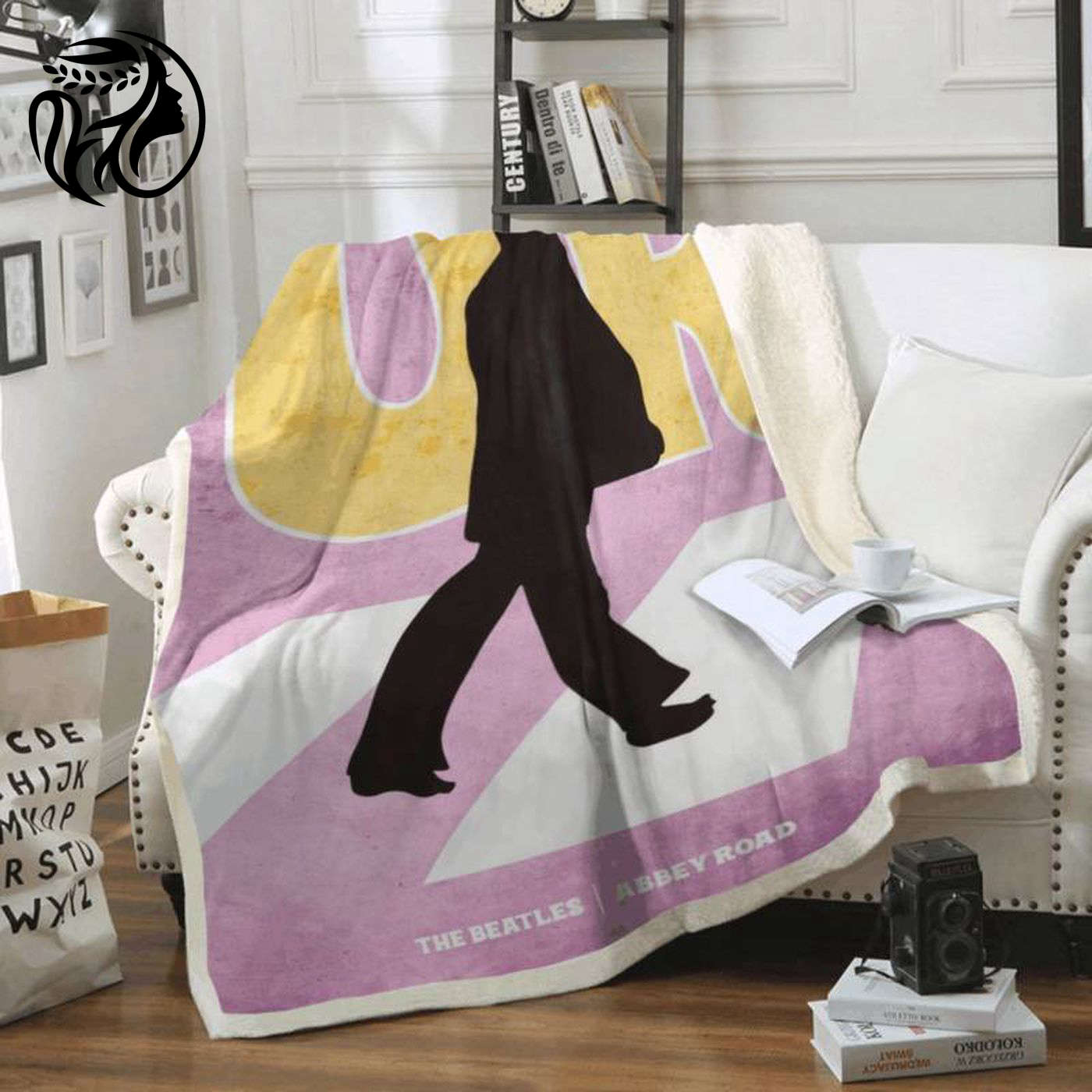 The Beatles Abbey Road Fleece Blanket – Official English Rock Band Merchandise
