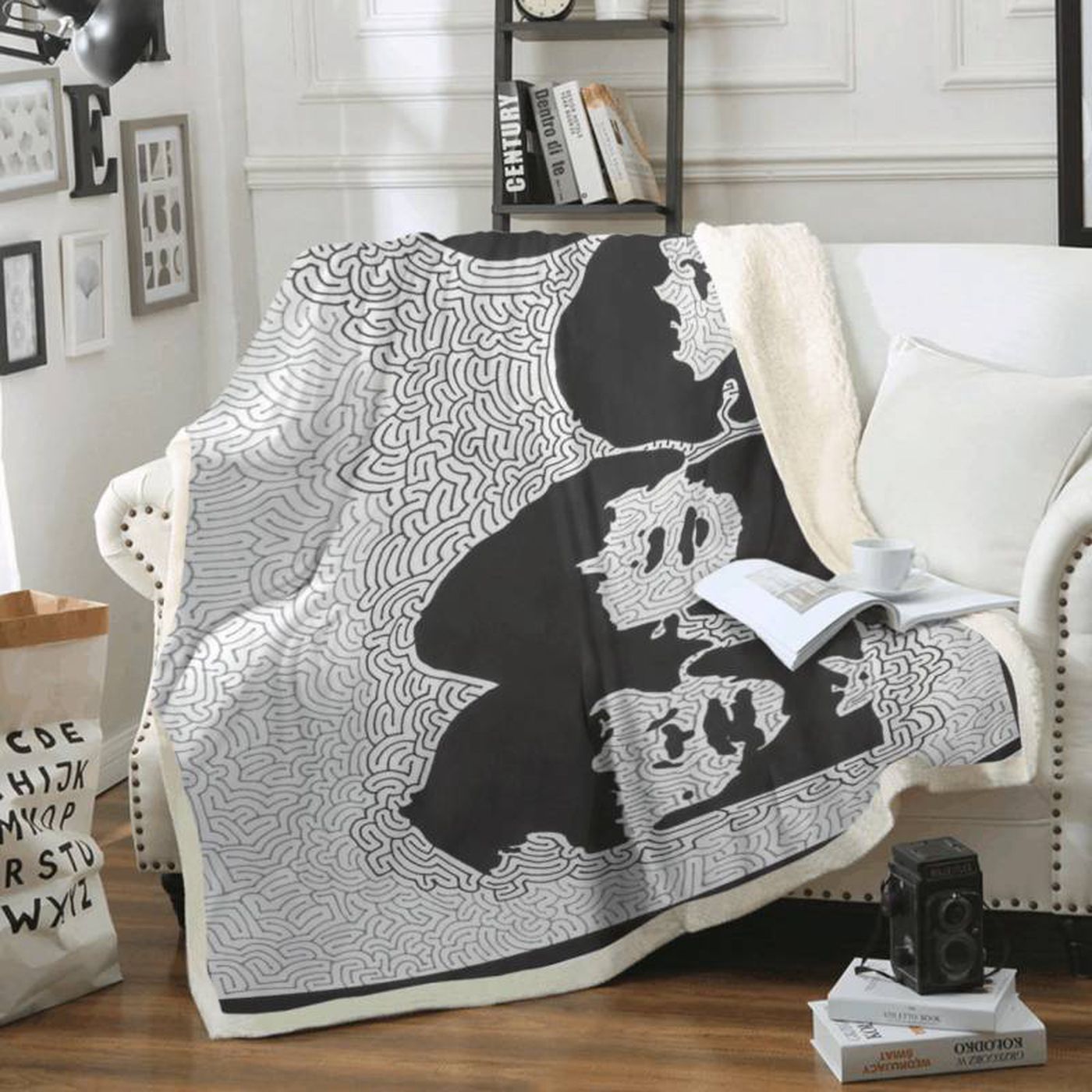 Cozy Beatles Album Art Fleece Blanket – Perfect for Beatles Fans!