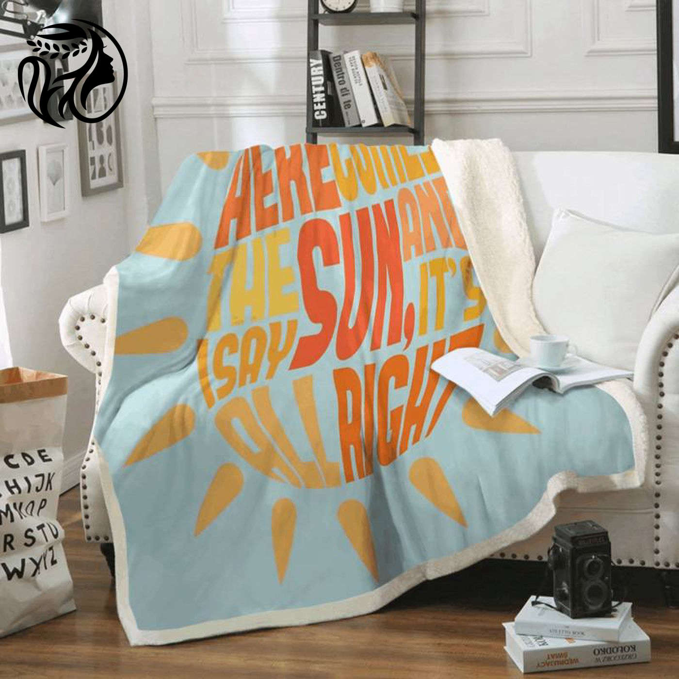 The Beatles – Here Comes The Sun Fleece Blanket: Cozy Album Song Tribute with I Say It s Alright Touch