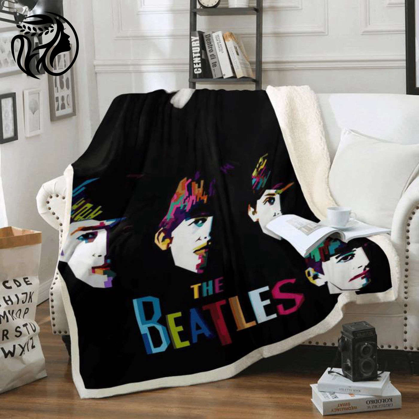 Cozy up with The Beatles Band Fleece Blanket – Perfect for Beatles Fans!