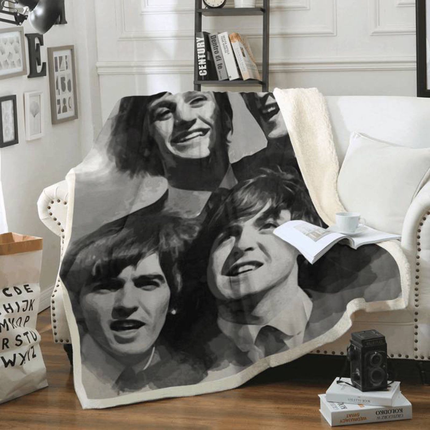 The Beatles Band: Legendary English Rock Art Fleece Blanket for Beatles Fans