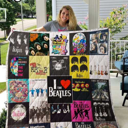 The Beatles Quilt Blanket: Perfect Home Decor Gift for Fans