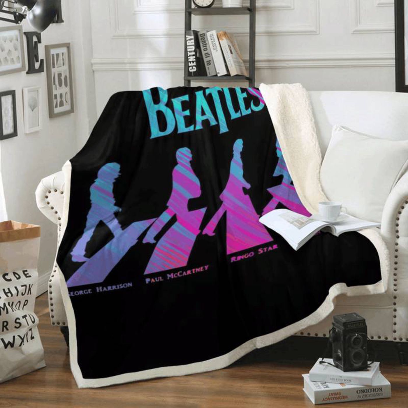 The Beatles Rock Band Gift English Fleece Blanket: Legendary Music-Inspired Comfort