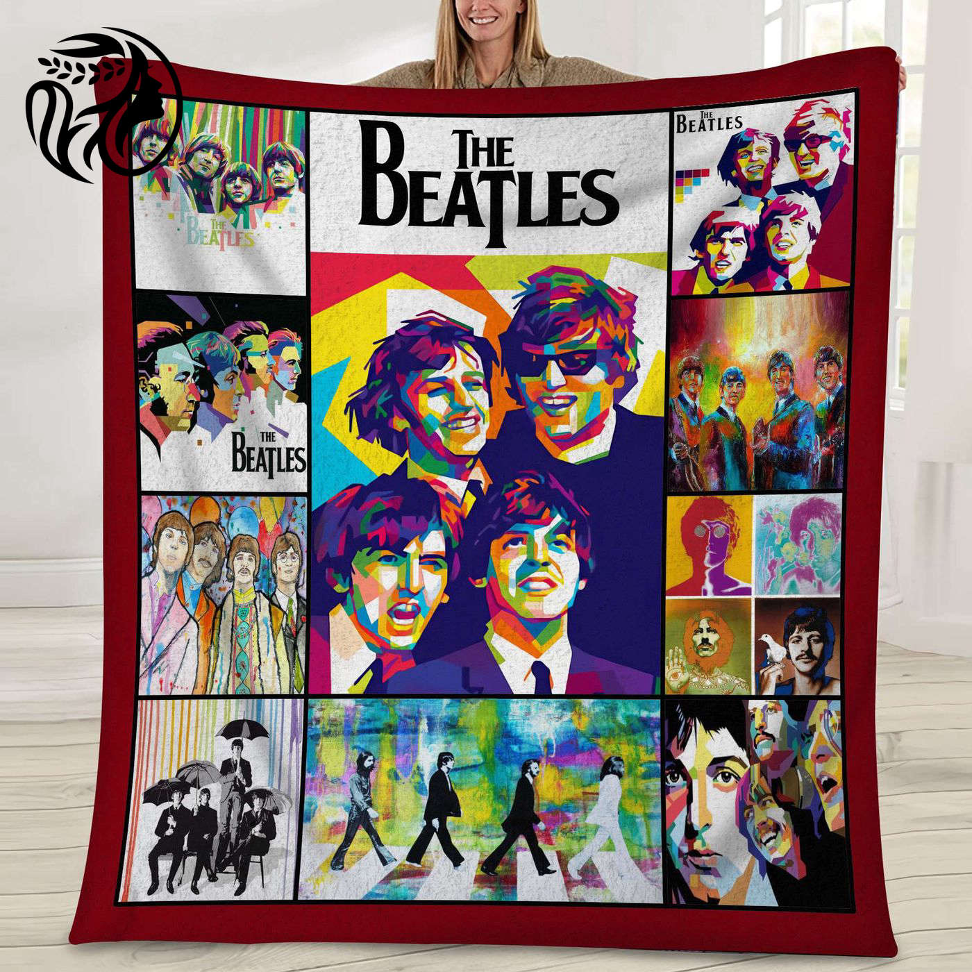 The Beatles Rock Band Quilt Blanket: Perfect Gift for Music Lovers!