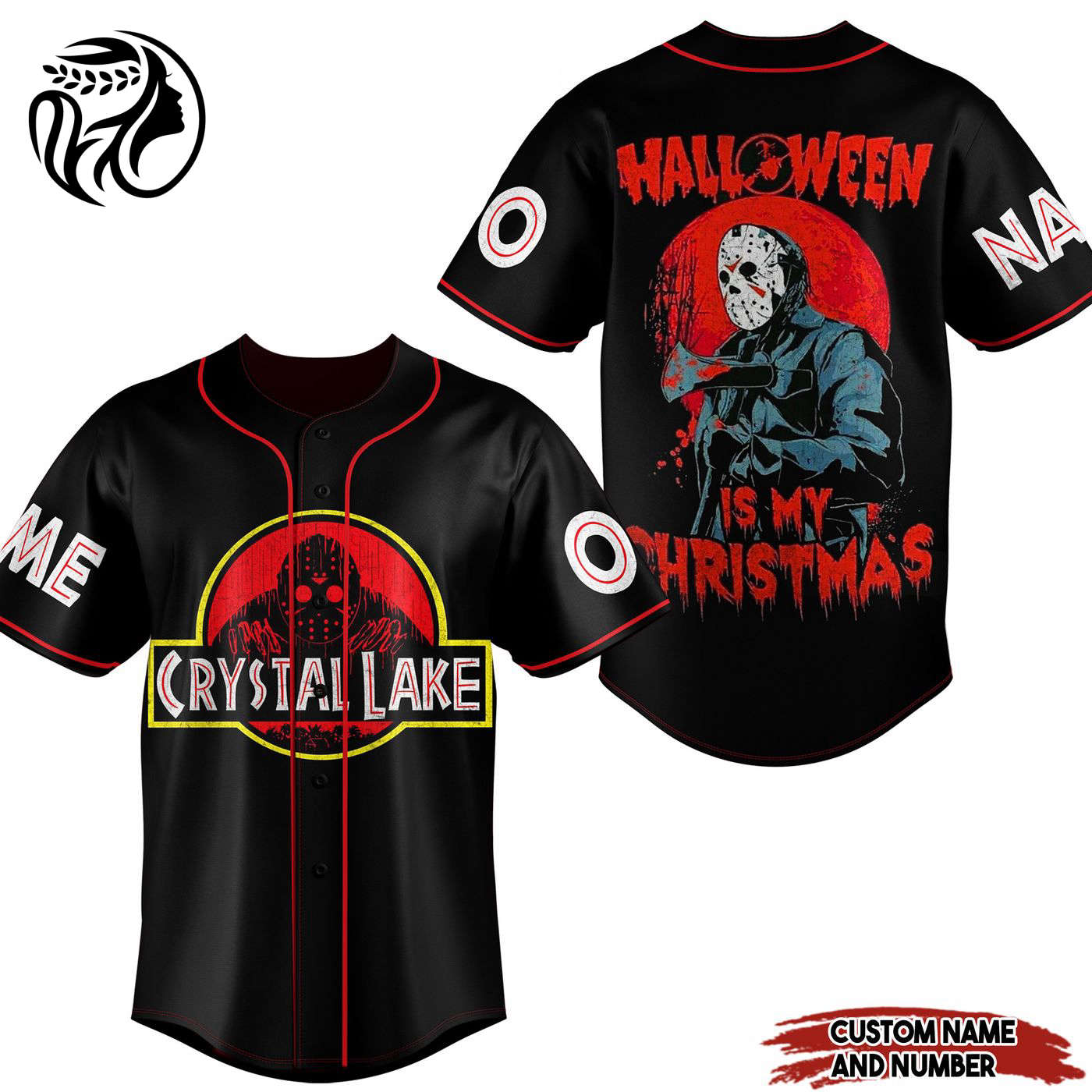 The Crystal Lake HalloweenBaseball Jersey For Men Women And Kids Gift