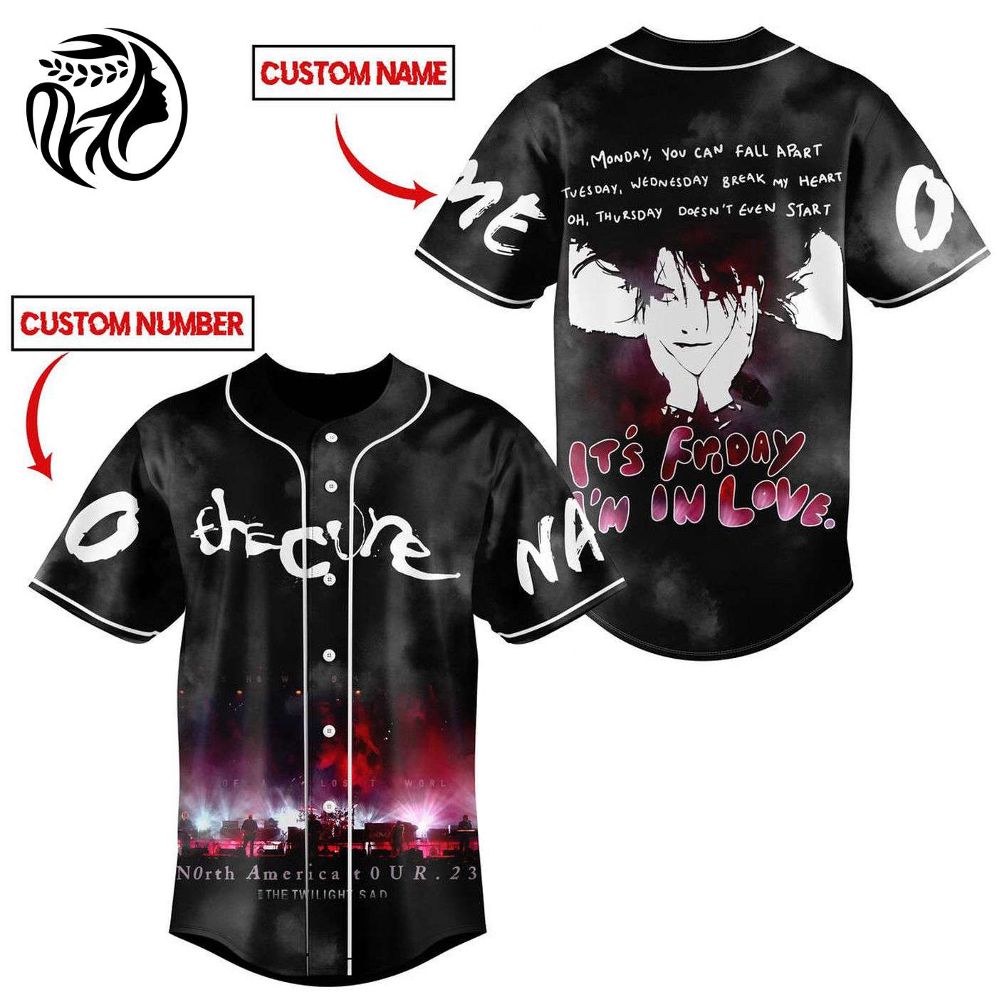 The Cure Baseball Jersey For Men Women And Kids Gift