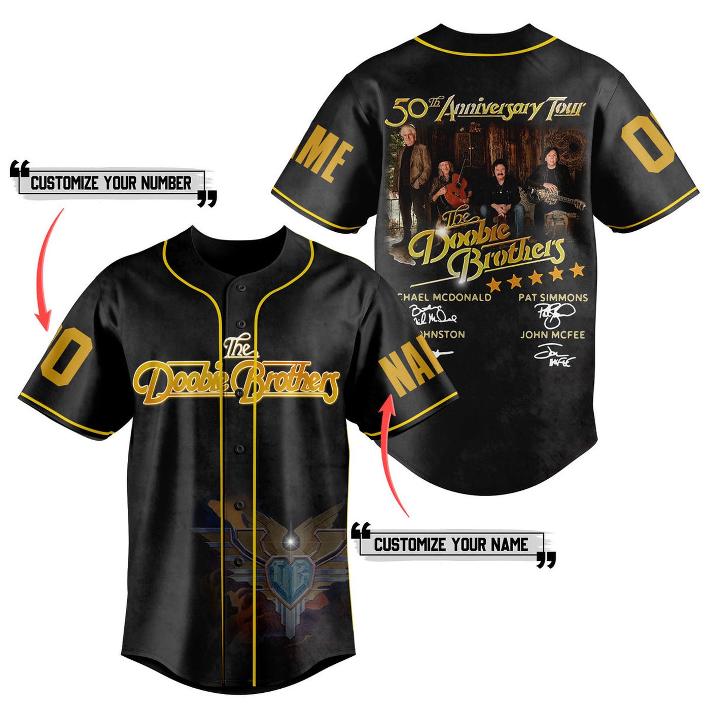 The Doobie Brothers Baseball Jersey For Men Women And Kids Gift