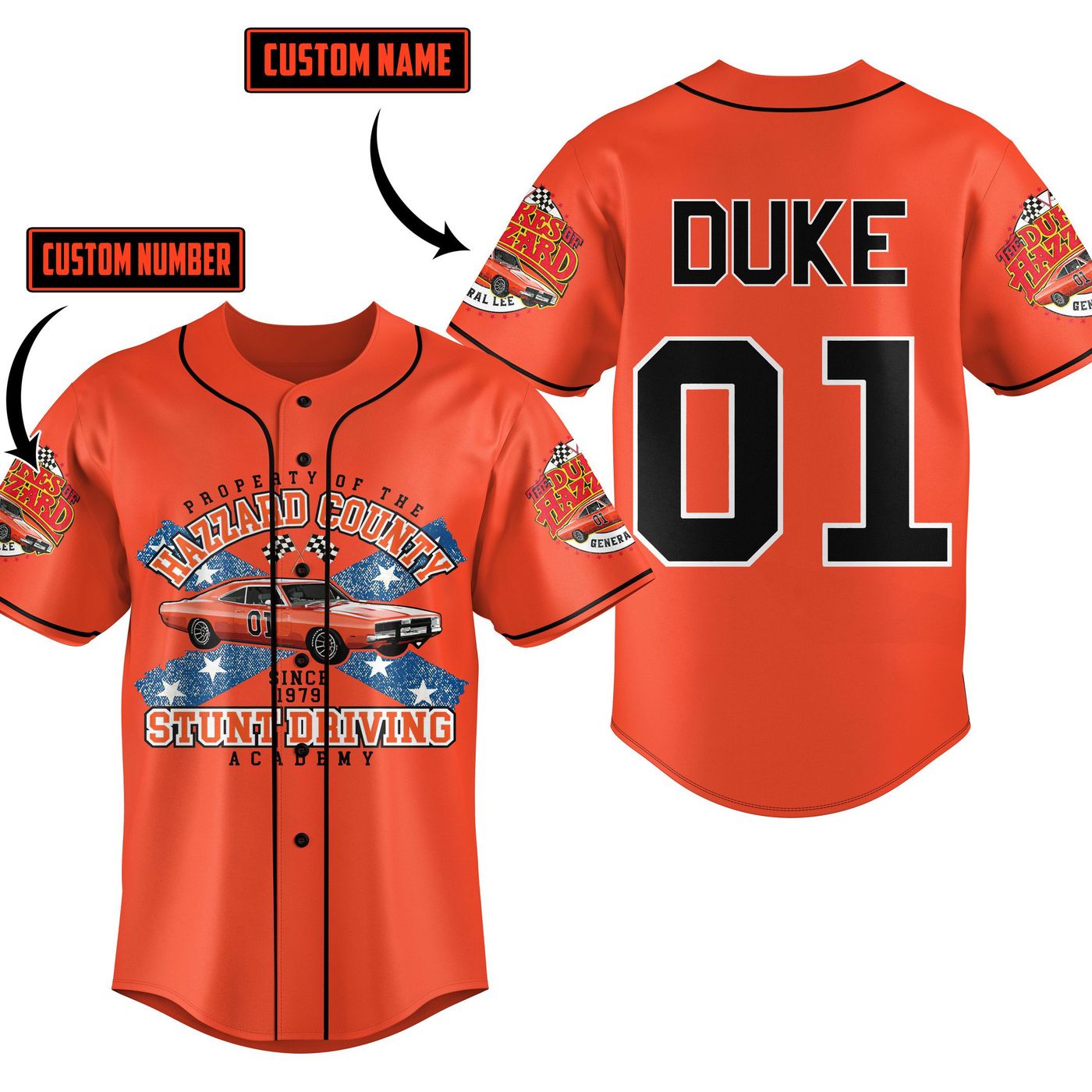 The Dukes of Hazzard Baseball Jersey For Men Women And Kids Gift