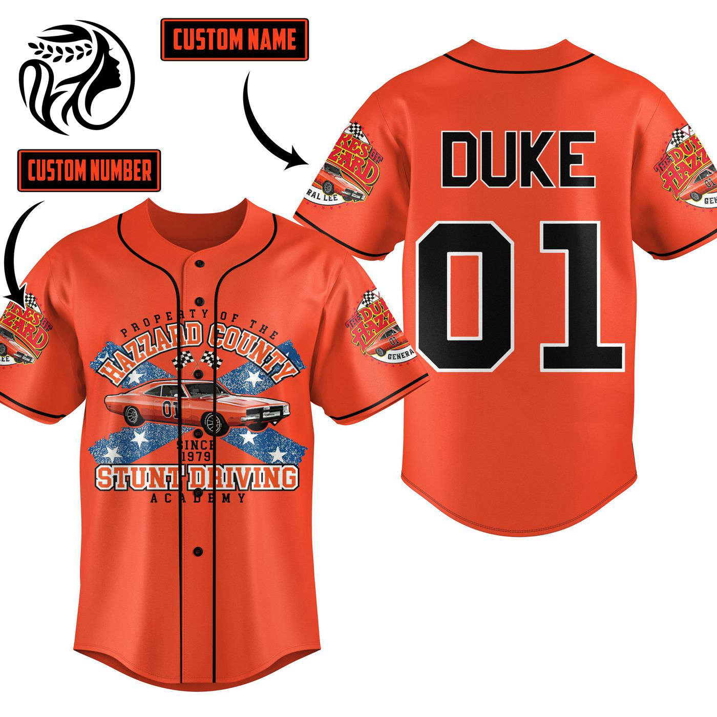 The Dukes of Hazzard Baseball Jersey For Men Women And Kids Gift