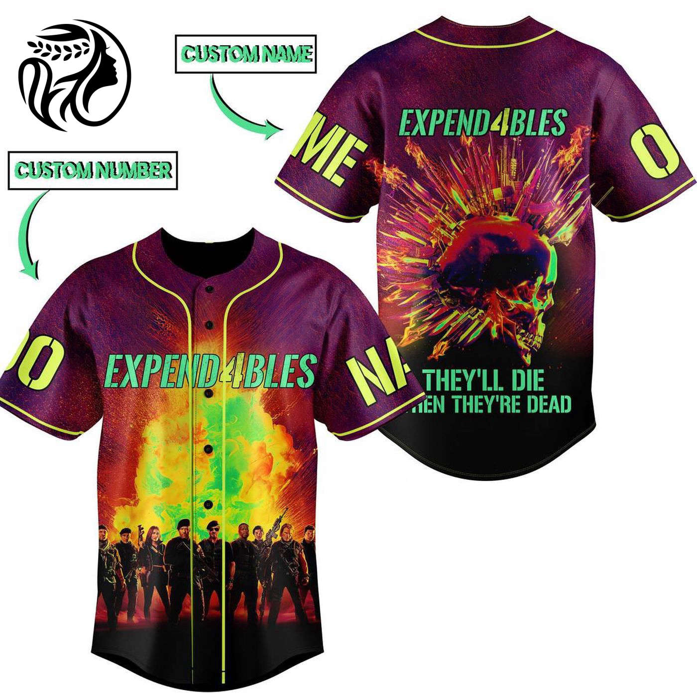 The Expendables Baseball Jersey For Men Women And Kids Gift