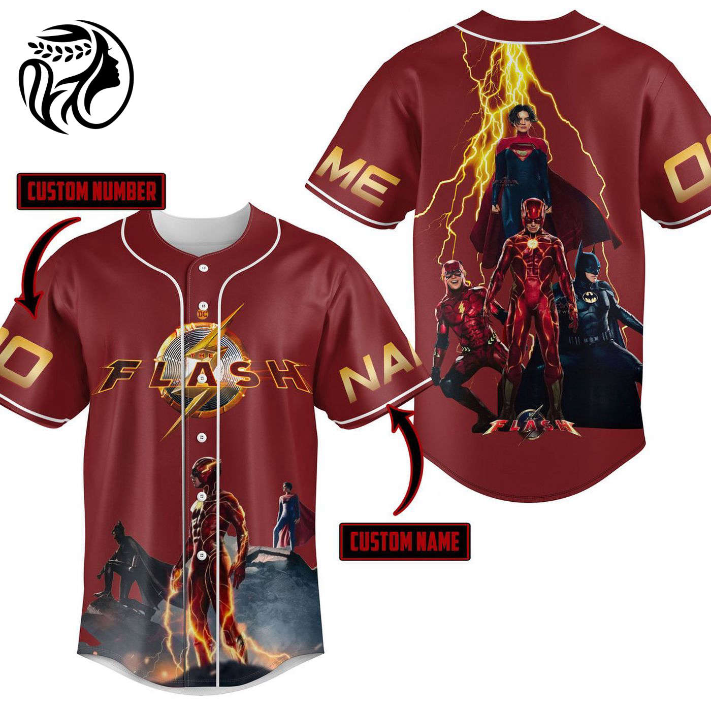 The Flash Baseball Jersey For Men Women And Kids Gift