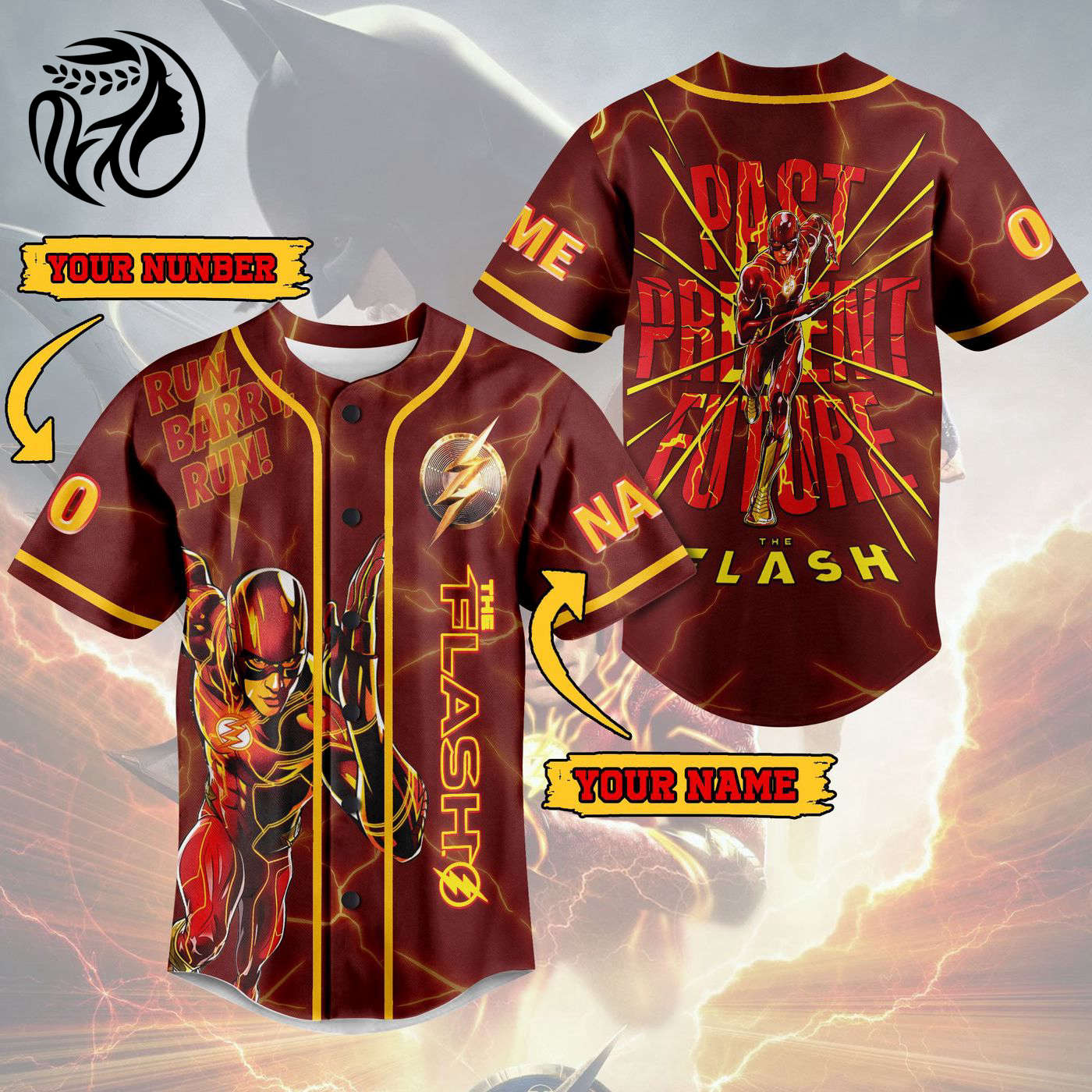 The Flash Baseball Jersey For Men Women And Kids Gift