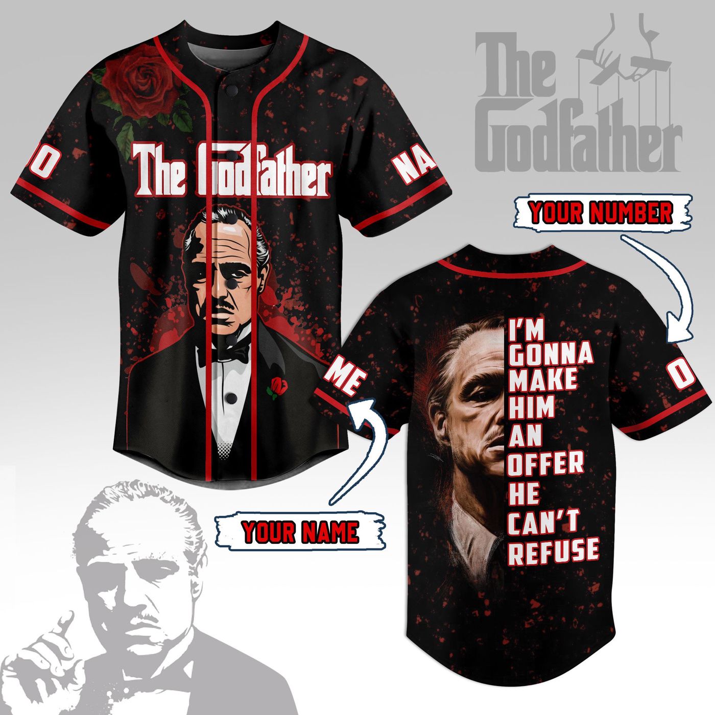 The Godfather Baseball Jersey For Men Women And Kids Gift