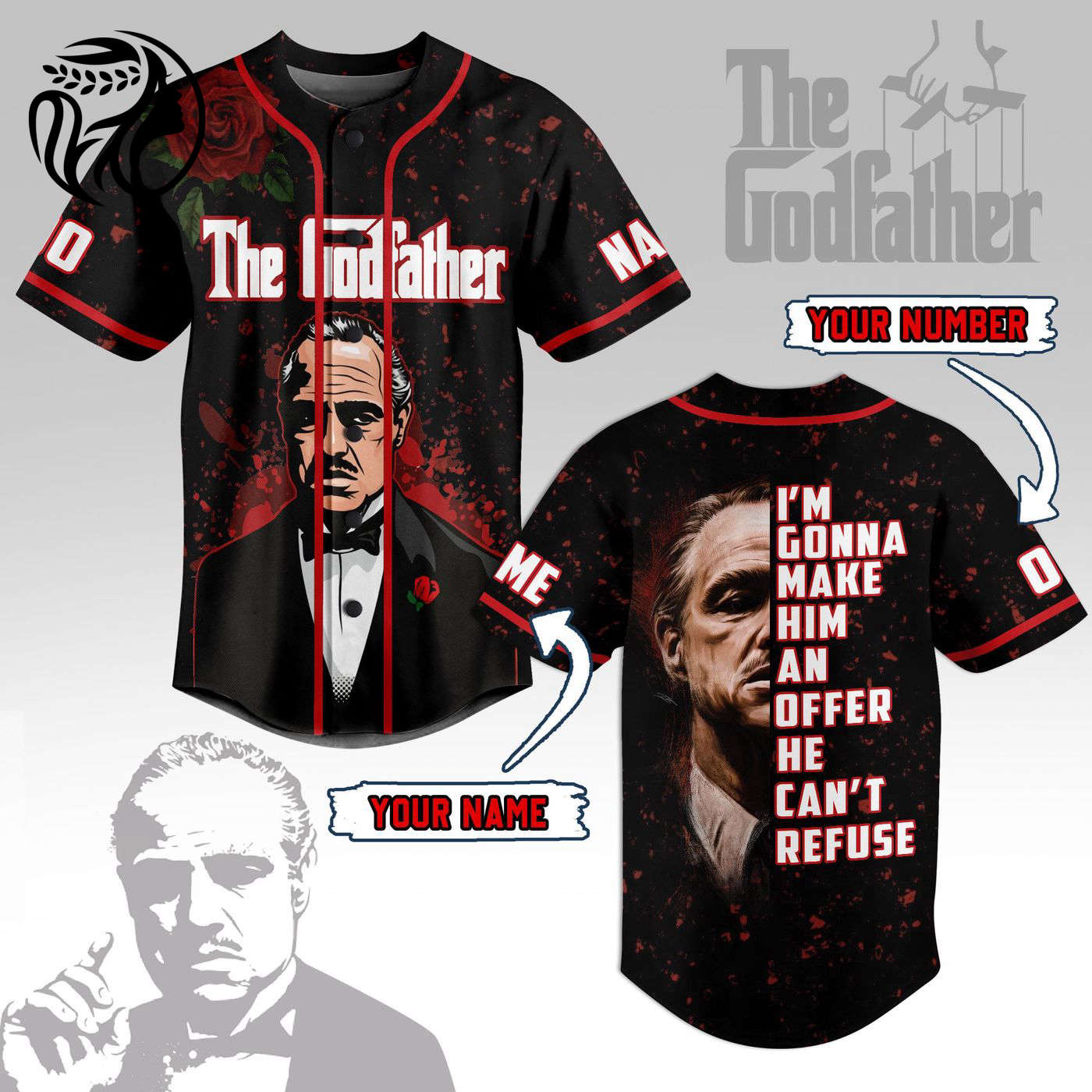 The Godfather Baseball Jersey For Men Women And Kids Gift