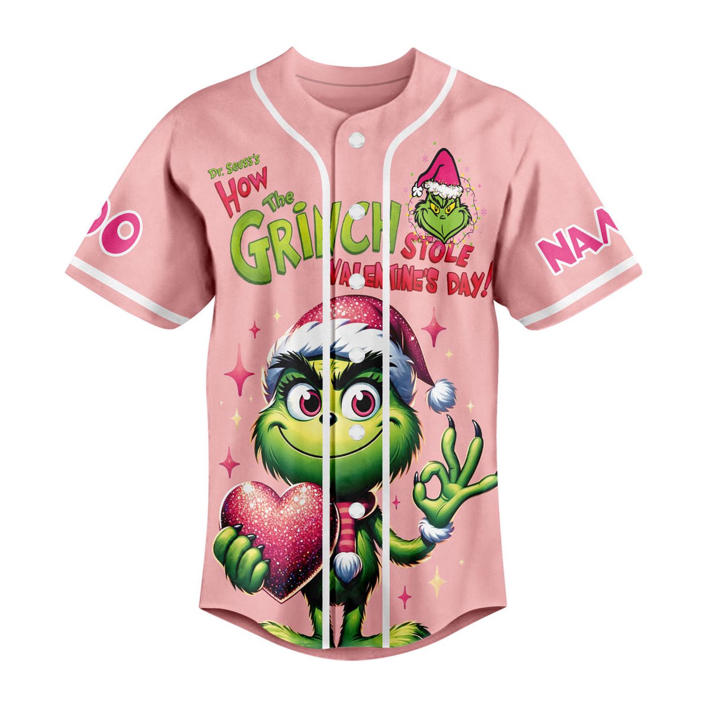 The Grinch Baseball Jersey For Men Women And Kids Gift
