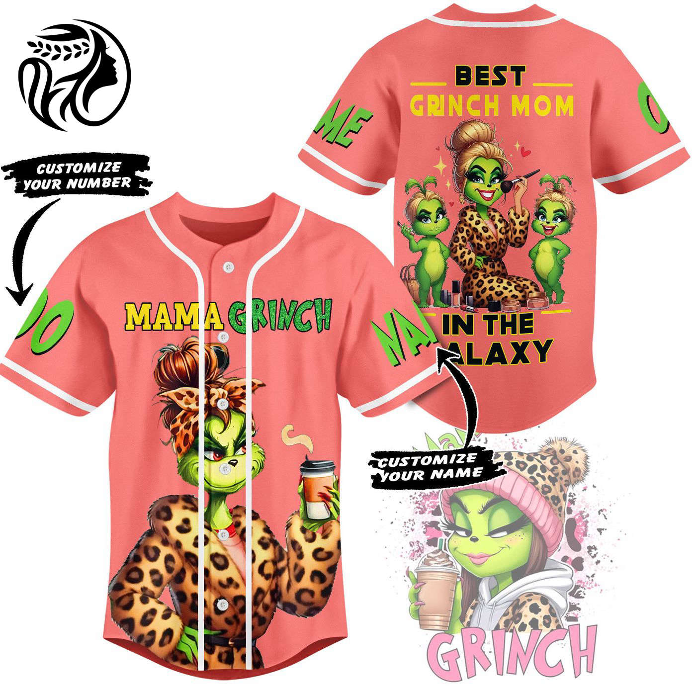 The Grinch Baseball Jersey For Men Women And Kids Gift