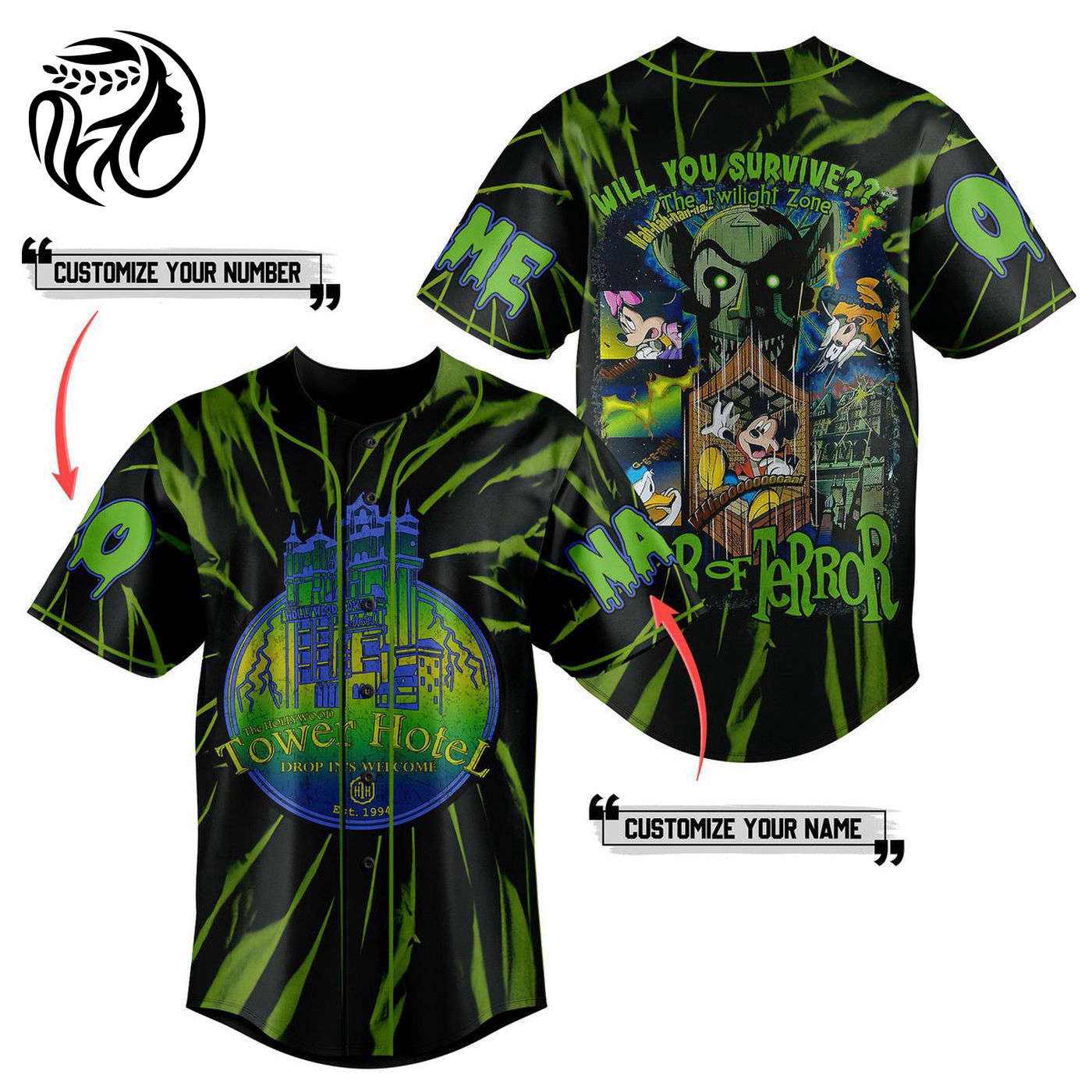 The Hollywood Tower Hotel Baseball Jersey For Men Women And Kids Gift