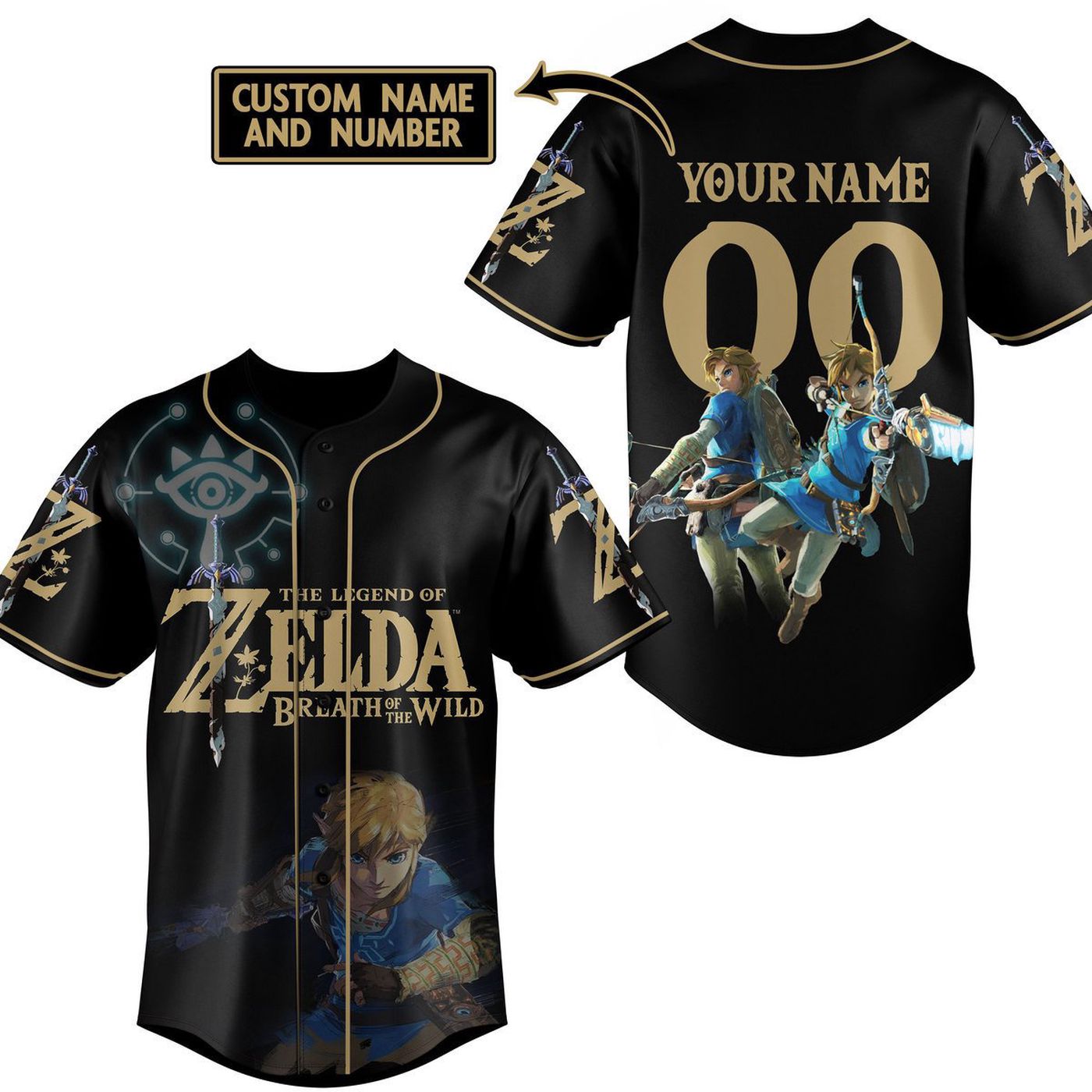 The Legend of Zelda Baseball Jersey For Men Women And Kids Gift