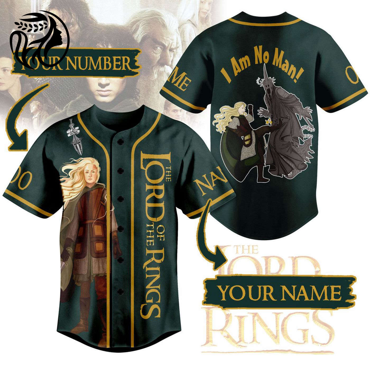 The Lord of the Rings Baseball Jersey For Men Women And Kids Gift