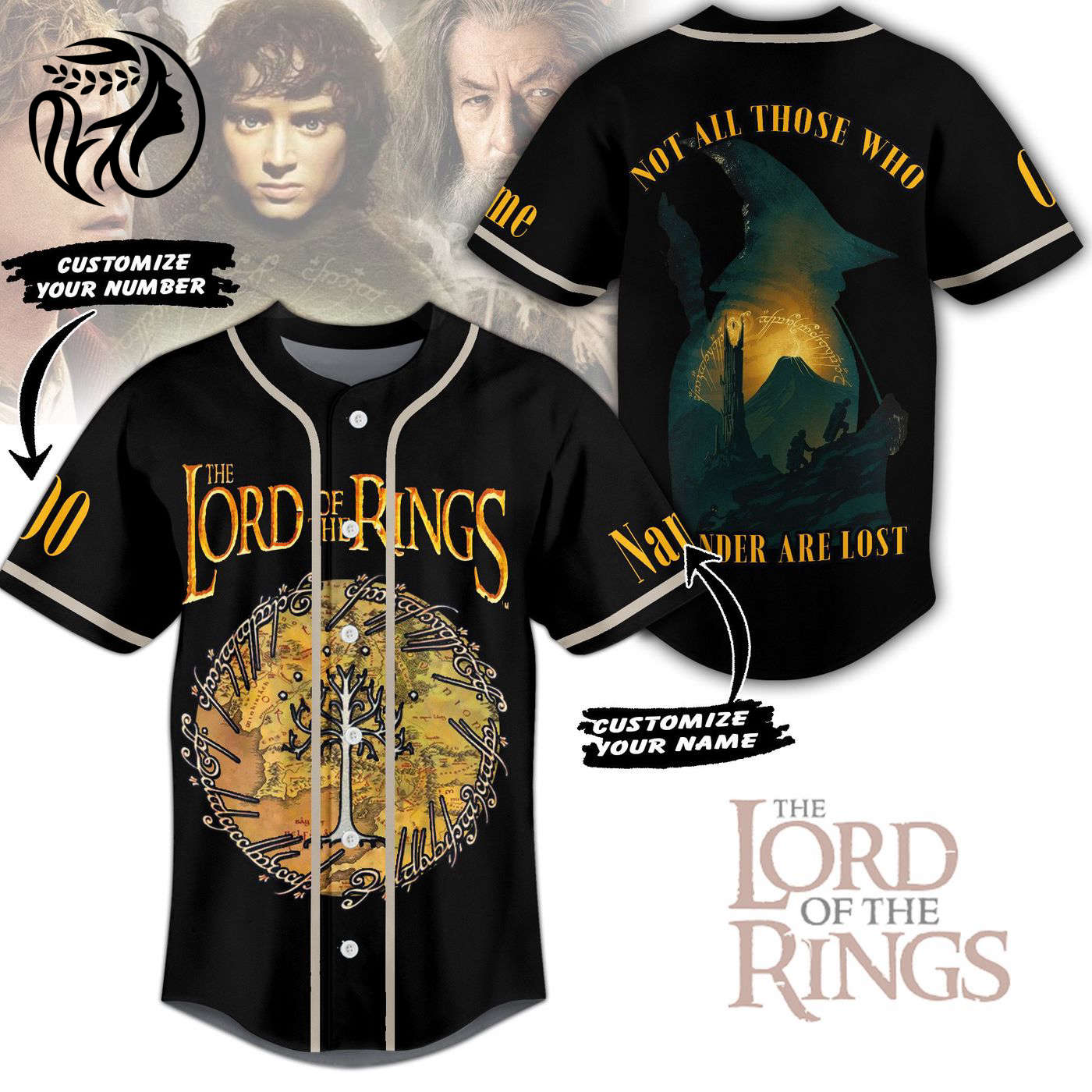 The Lord of the Rings Baseball Jersey For Men Women And Kids Gift