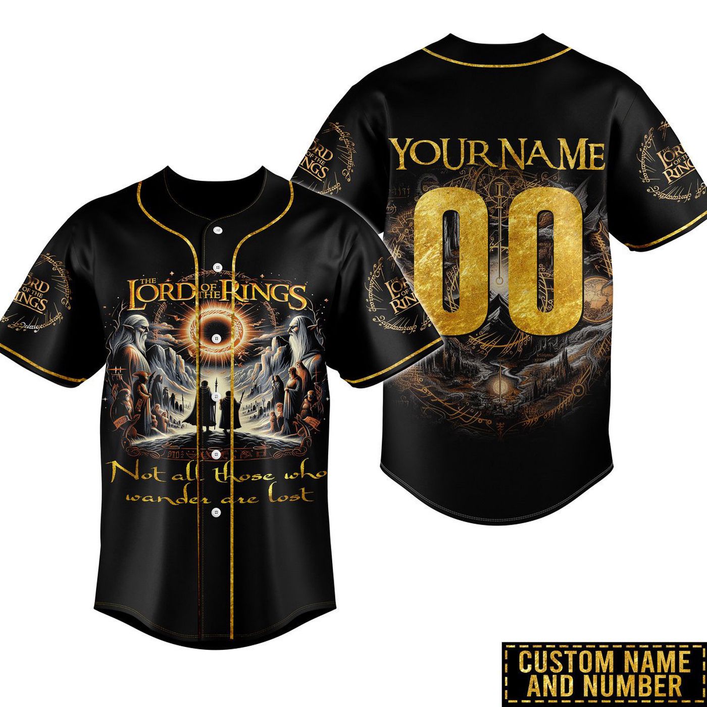 The Lord Of The Rings Baseball Jersey For Men Women And Kids Gift