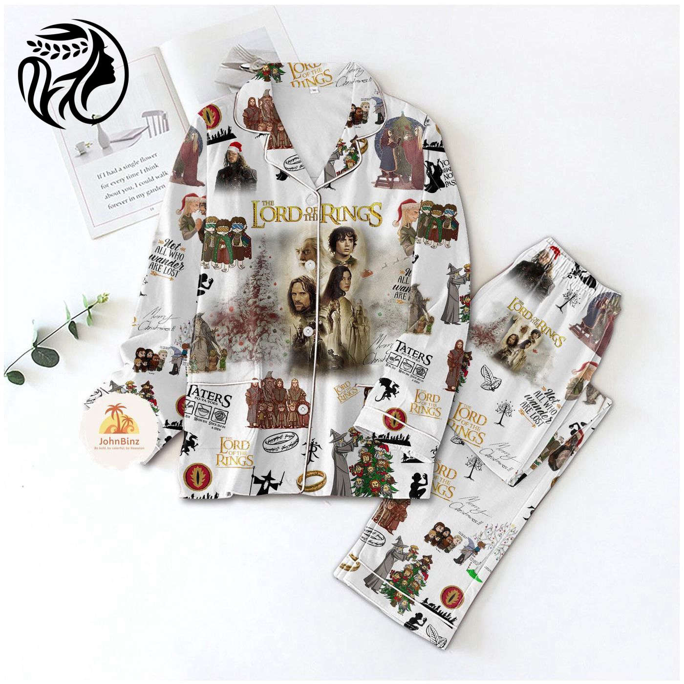 The Lord Of The Rings Pajamas Set: Frodo Baggins Movie Christmas Pajamas – Perfect Gift For Women