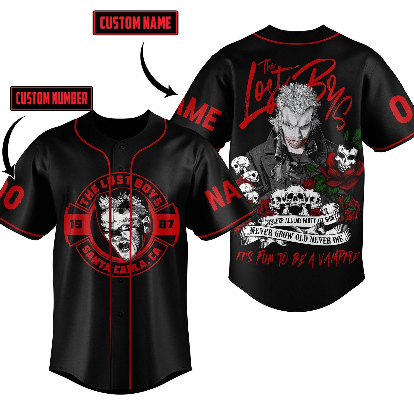 The Lost Boys Baseball Jersey For Men Women And Kids Gift